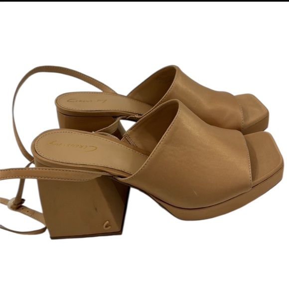 NWT Circus by Sam Edelman Miranda Platform Ankle Strap Rosa Beige Sandal Sz 8.5 - Picture 4 of 8